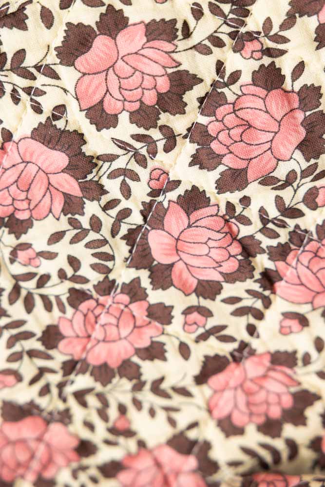 Rose Pink Floral Cotton Quilt - Image 3