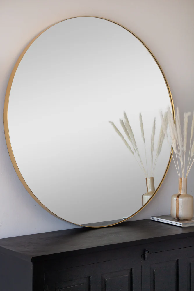 Round Gold Framed Wall Mirror - 3 Sizes Available - Image 9