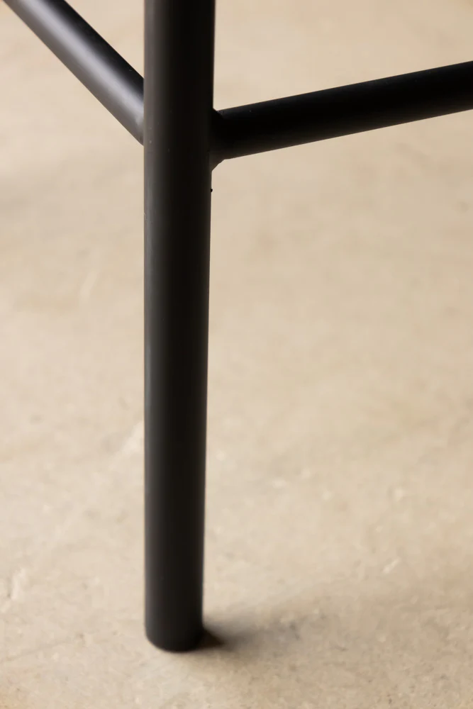 Sand Faux Leather Roll Back Bar Stool - Image 10