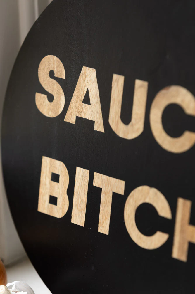 Saucy Bitch Mango Wooden Serving Board - Image 3