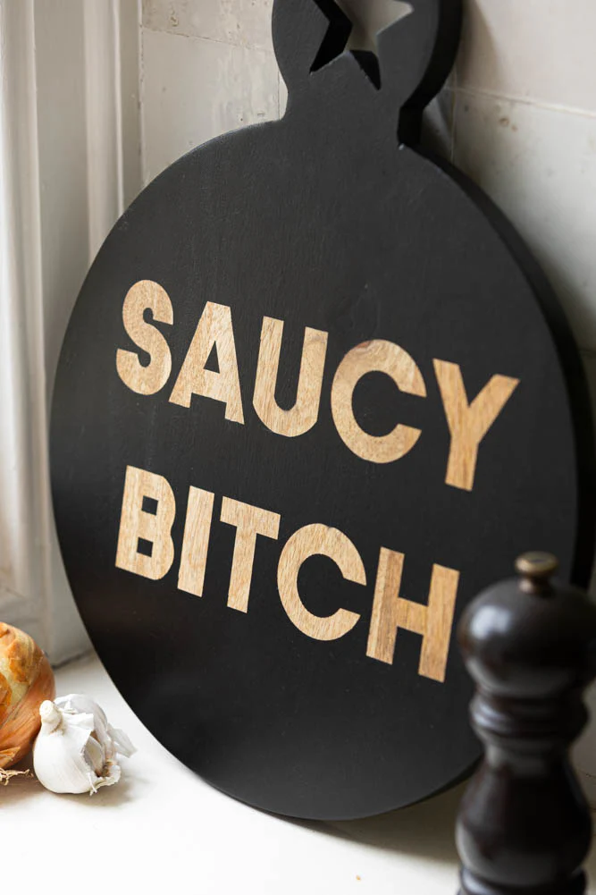 Saucy Bitch Mango Wooden Serving Board - Image 4