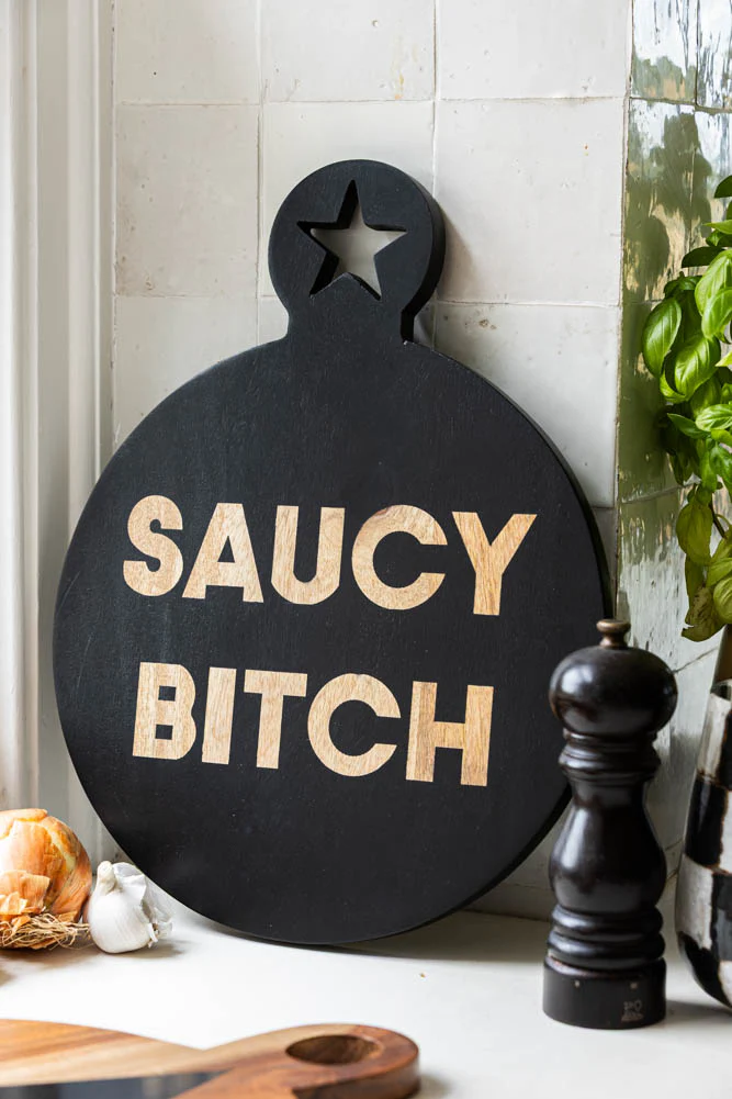 Saucy Bitch Mango Wooden Serving Board - Image 6