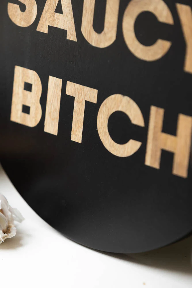 Saucy Bitch Mango Wooden Serving Board - Image 7