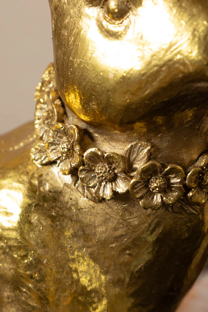 Set Of 2 Beautiful Gold Rabbit Ornaments - Image 6