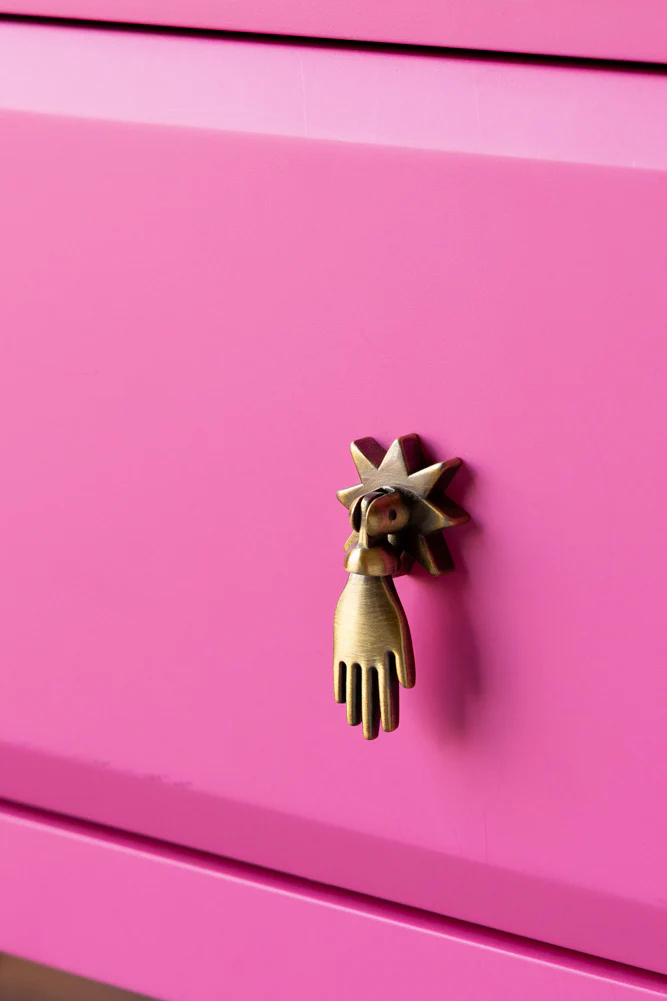 Set of 2 Beautiful Hot Pink Bedside Tables - Image 3