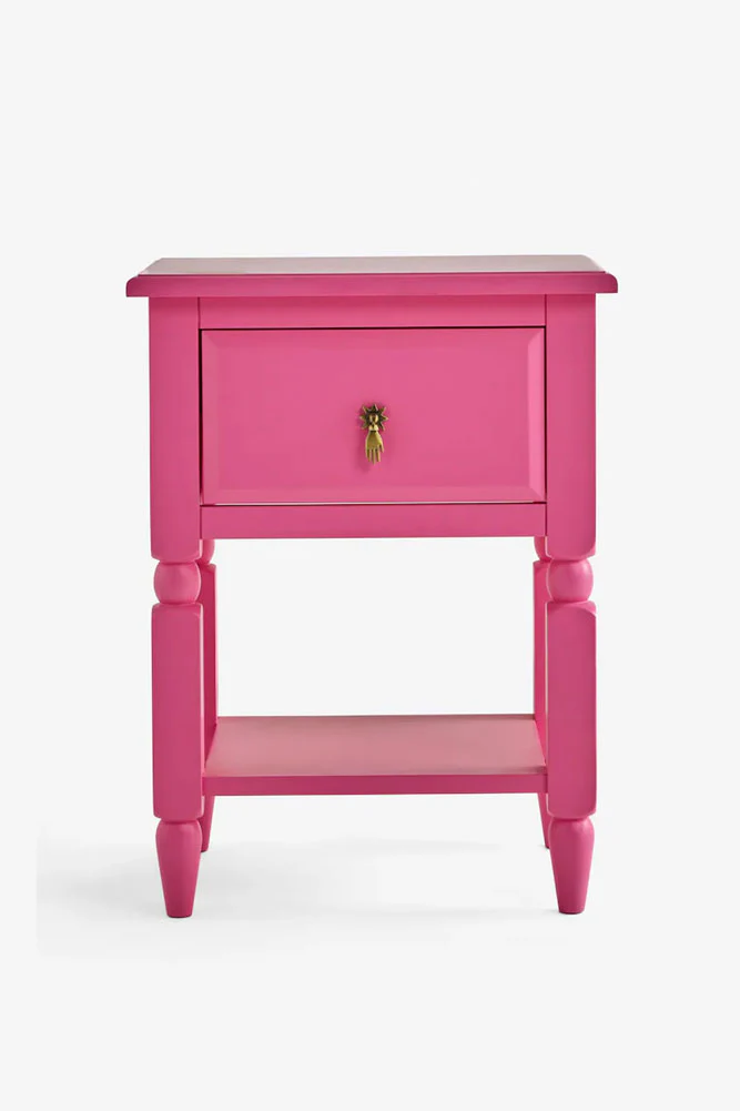 Set of 2 Beautiful Hot Pink Bedside Tables - Image 4