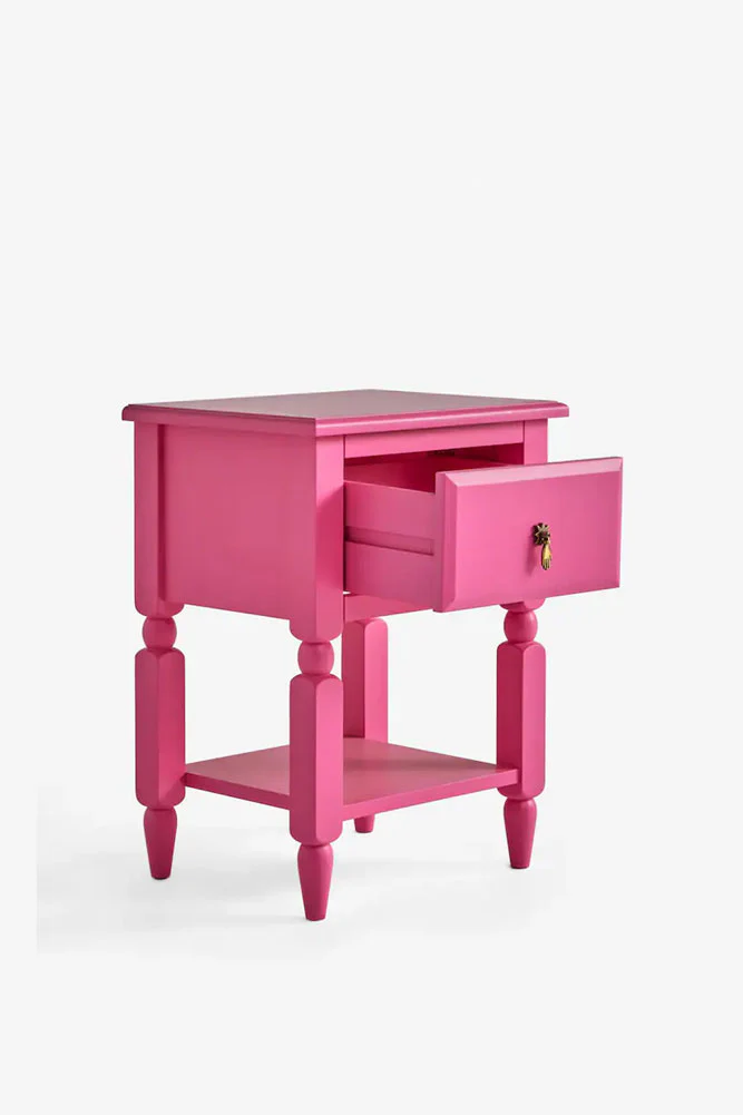 Set of 2 Beautiful Hot Pink Bedside Tables - Image 5