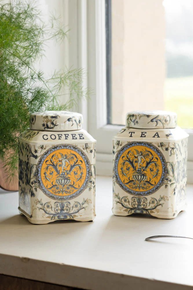 Set of 2 Ceramic Tea & Coffee Storage Jars - Image 6