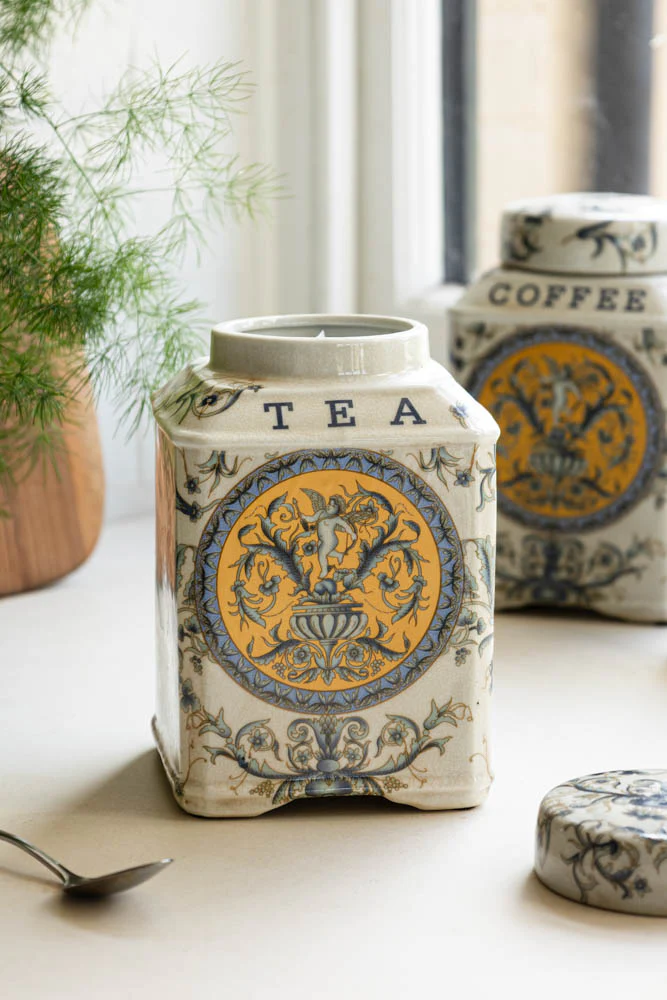 Set of 2 Ceramic Tea & Coffee Storage Jars - Image 7