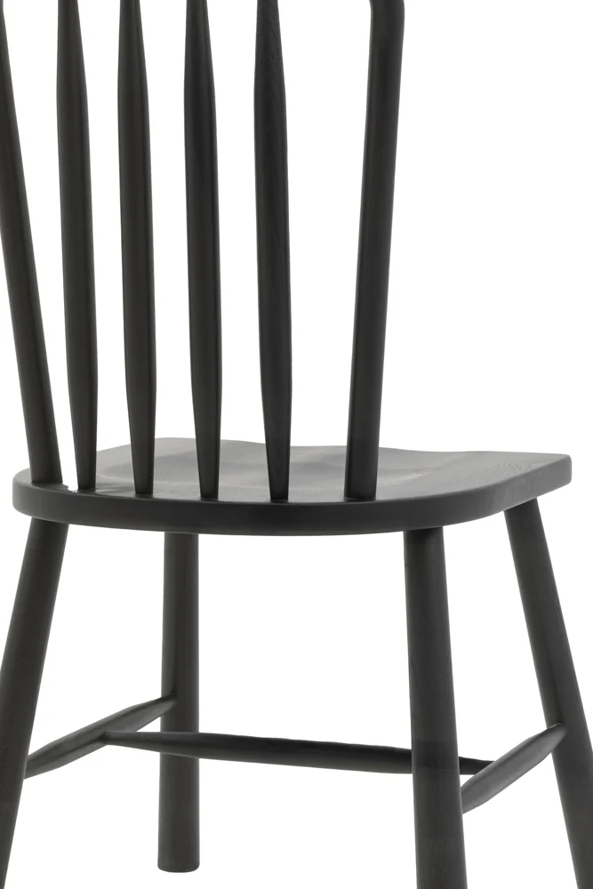 Set of 2 Classic Wooden Frame Dining Chairs - Image 9