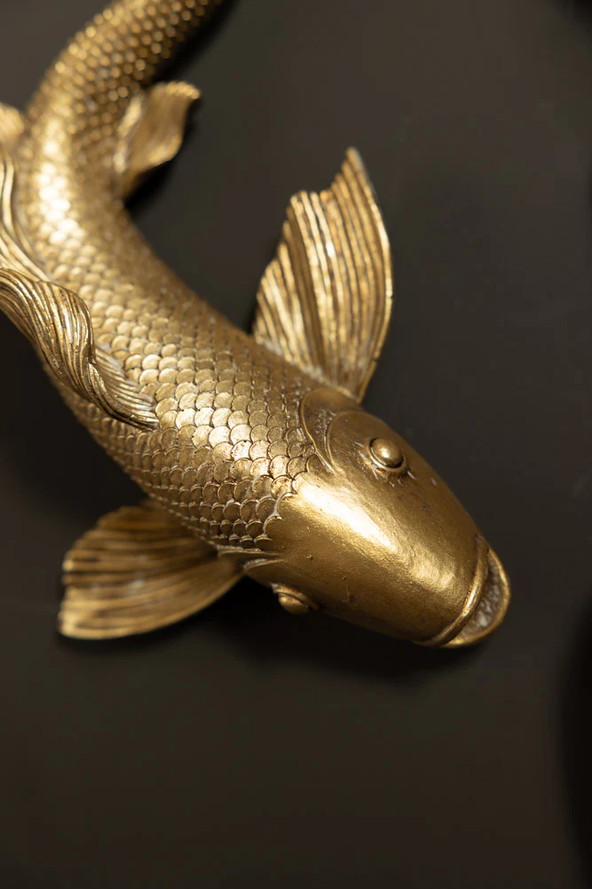 Set of 2 Gold Koi Fish Wall Art - Image 4