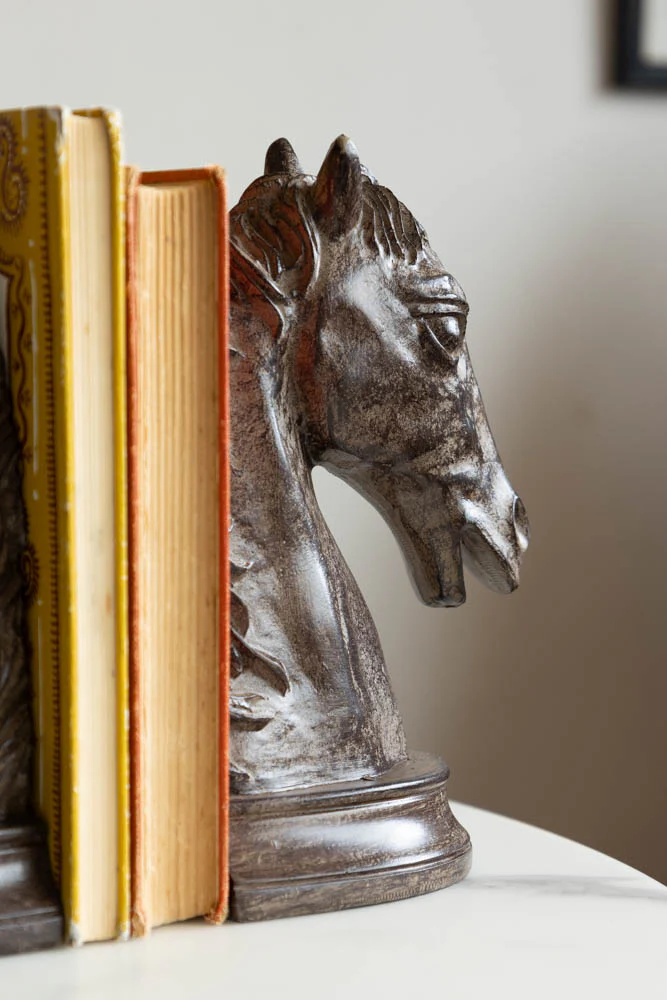 Set Of 2 Horse Head Bookends - Image 4