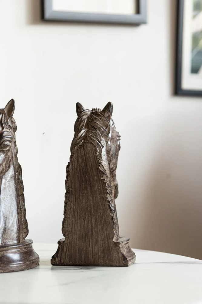 Set Of 2 Horse Head Bookends - Image 5