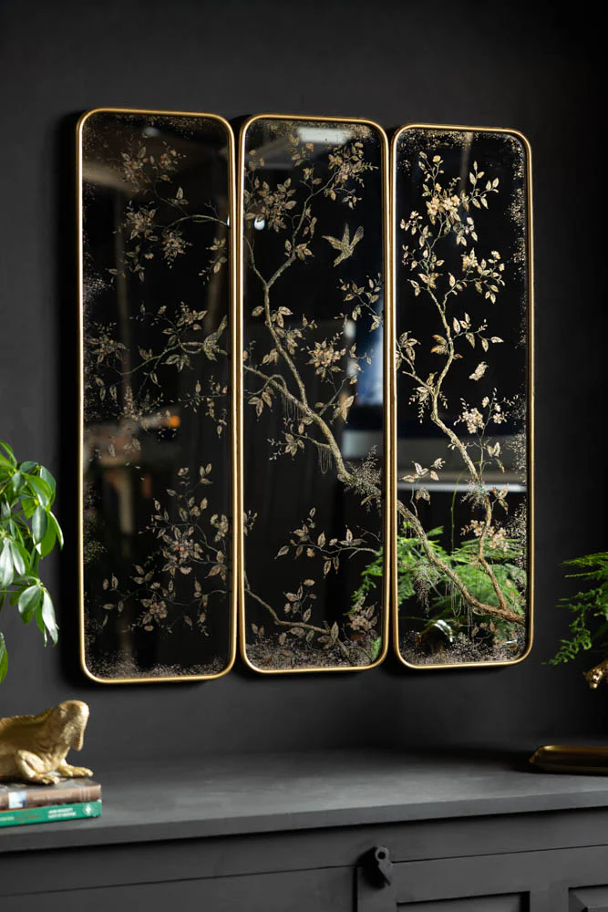 Set Of 3 Chinoiserie Decorative Mirrors - Image 6