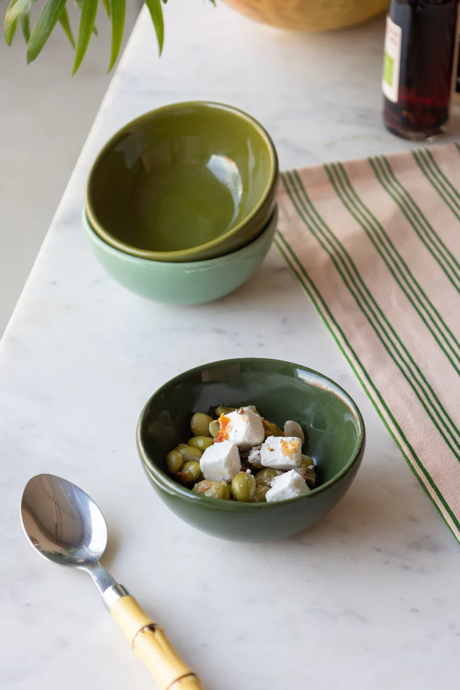 Set of 3 Green Ceramic Dipping Bowls - Image 9