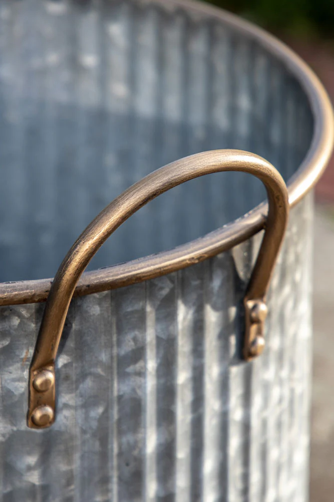Set of 3 Industrial Style Iron Planters - Image 3