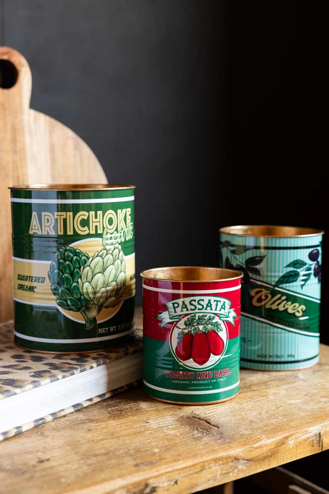 Set Of 3 Retro Deli Storage Tins - Image 3