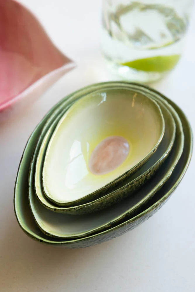 Set Of 4 Avocado Nesting Bowls - Image 6