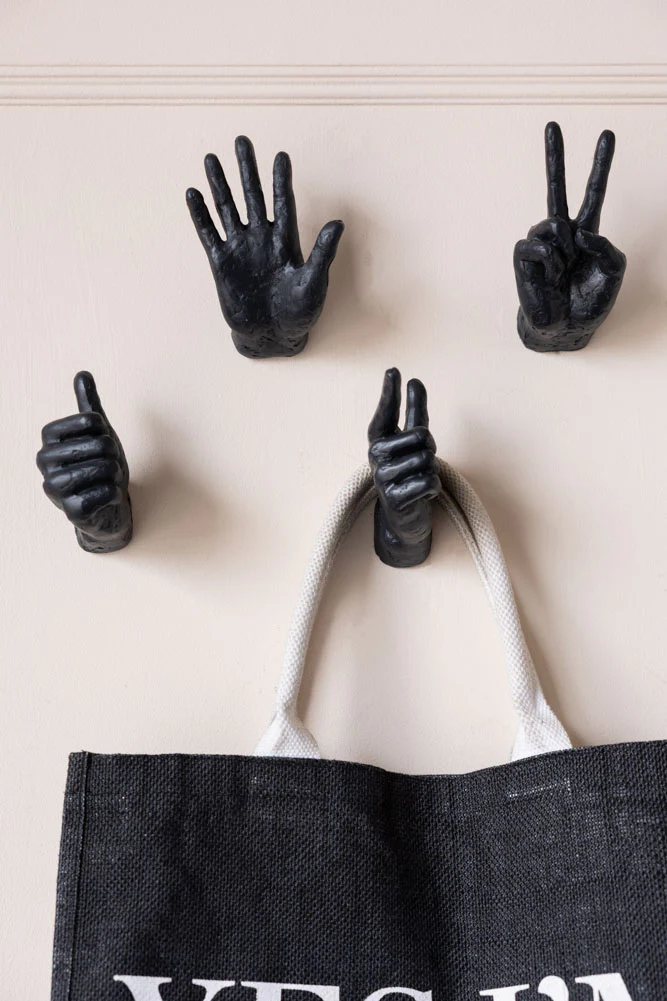 Set of 4 Hand Wall Hooks - Image 3