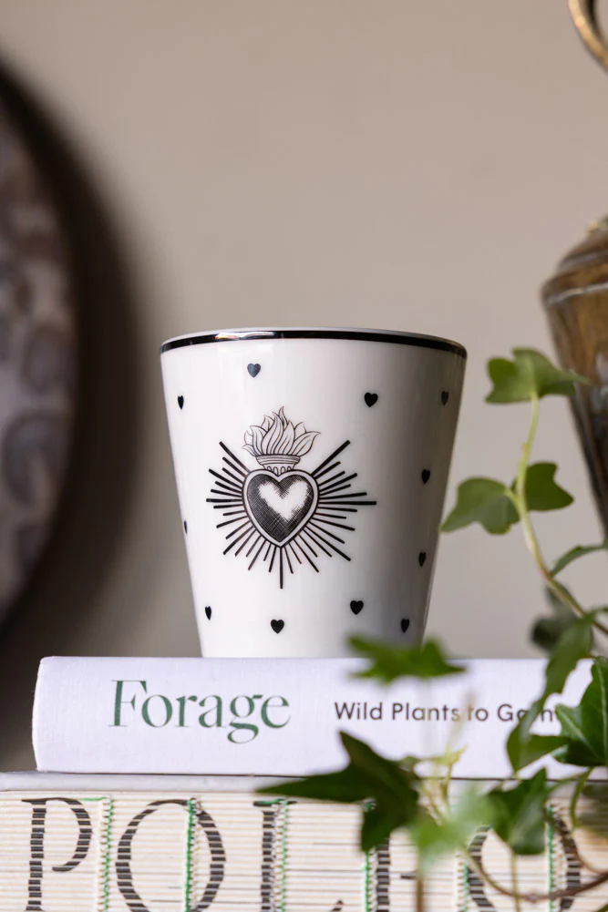 Set of 4 Milagro Heart Ceramic Cups - Image 4