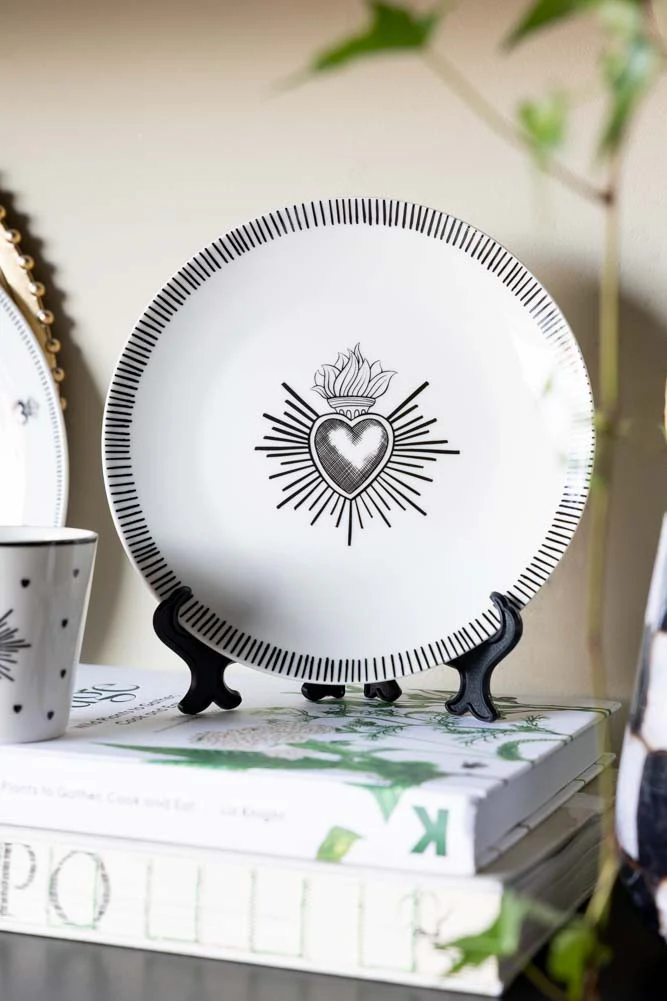 Set of 4 Milagro Heart Side Plates - Image 2