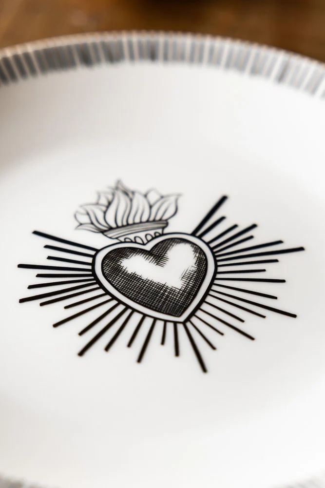 Set of 4 Milagro Heart Side Plates - Image 6