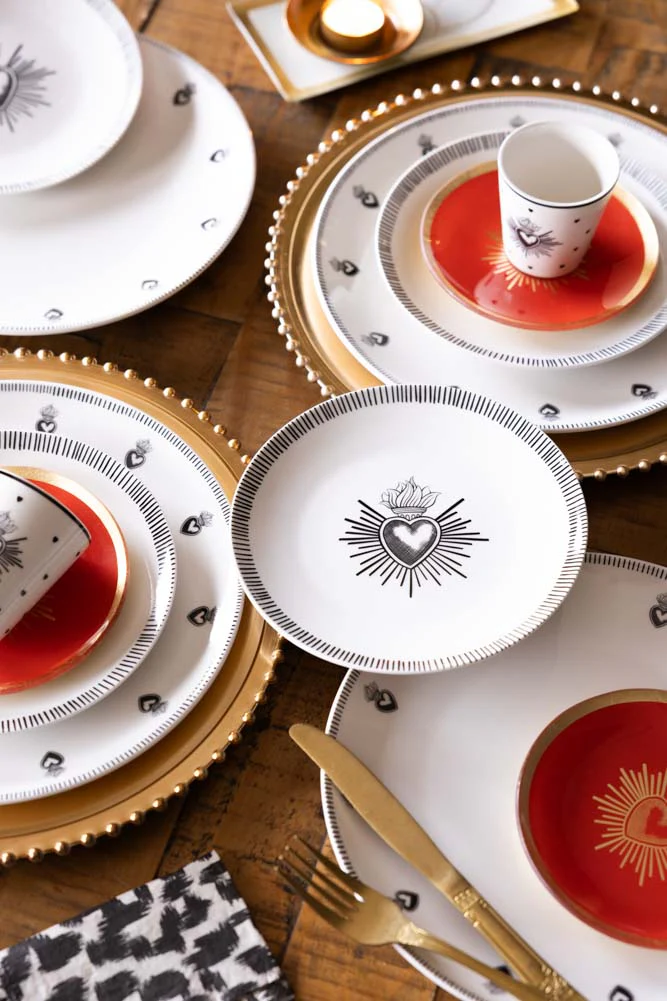 Set of 4 Milagro Heart Side Plates - Image 7