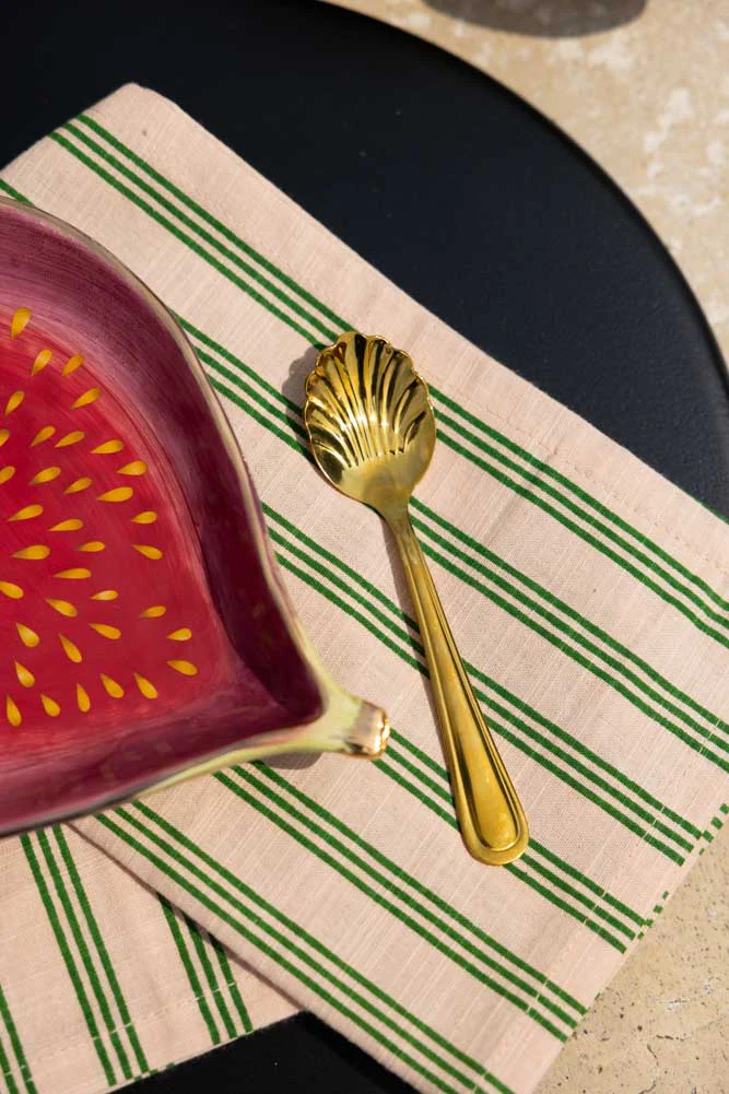 Set of 4 Gold Shell Teaspoons - Image 2