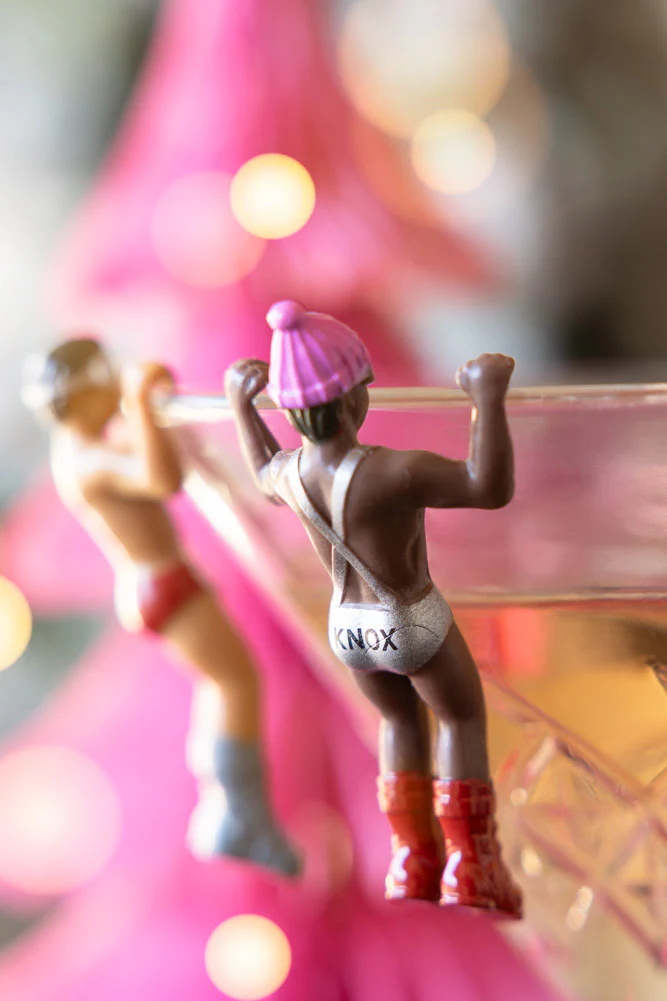 Set Of 6 Apres Ski Wine Glass Charms - Image 2