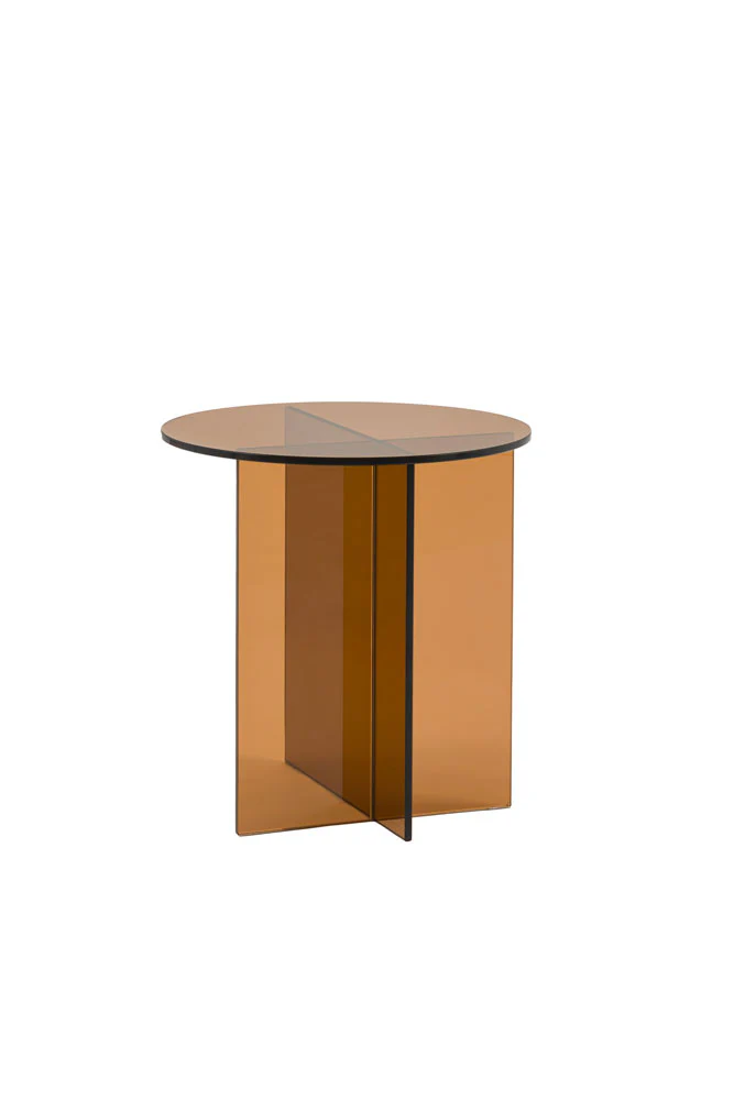 Seventies Amber Glass Side Table - Image 5