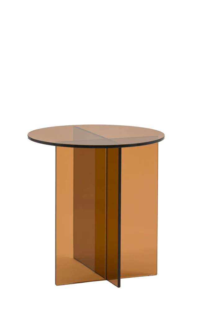 Seventies Amber Glass Side Table - Image 6