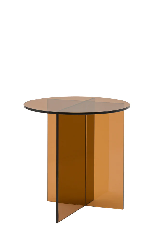 Seventies Amber Glass Side Table - Image 8