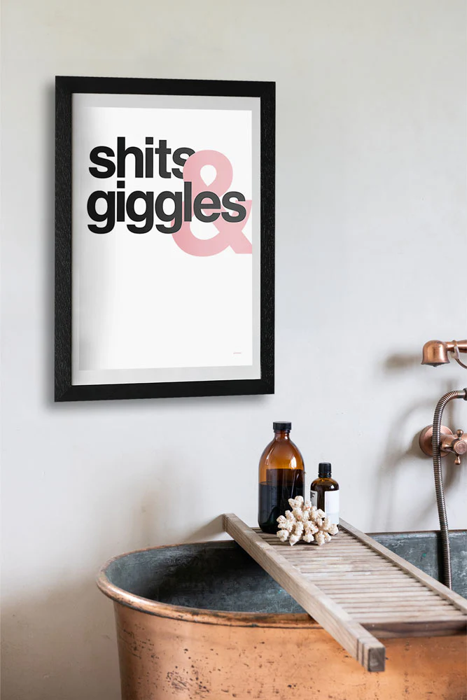 Shits & Giggles Art Print - Unframed - Image 2