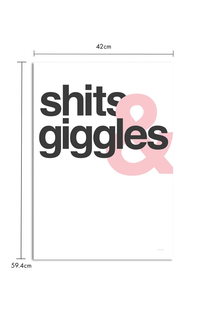 Shits & Giggles Art Print - Unframed - Image 5