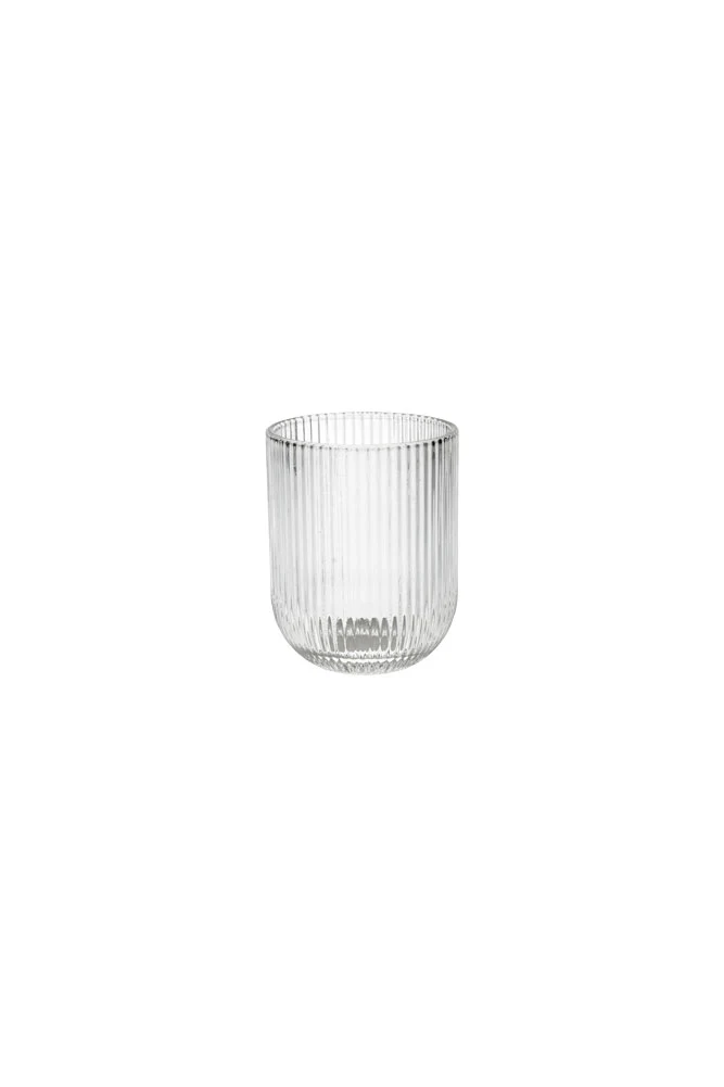 Short Ribbed Tumbler Glass - Image 6