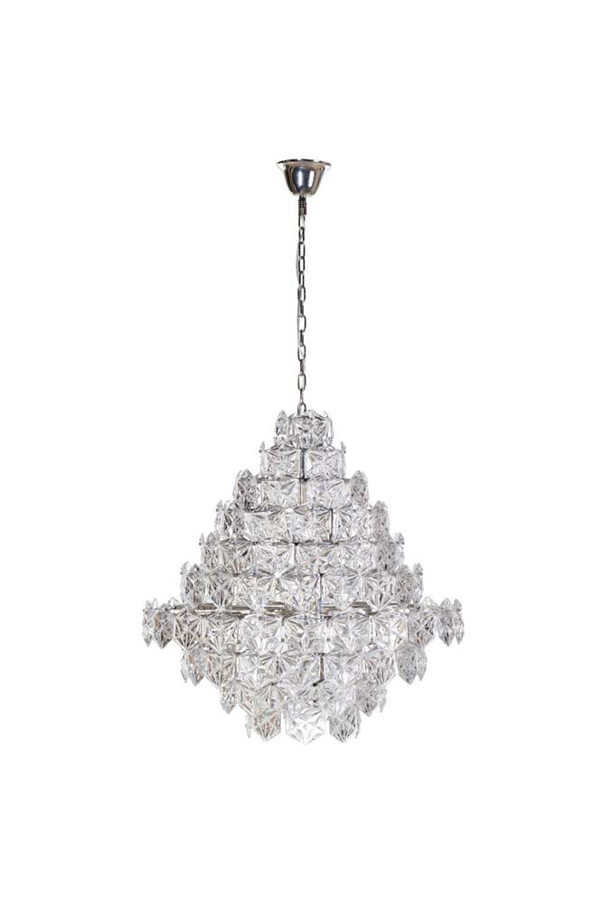 Showstopping Multi-Layer Glass Chandelier - Image 12