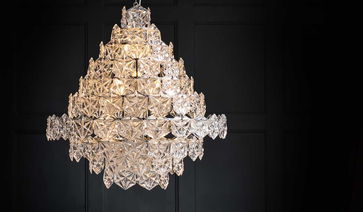 Showstopping Multi-Layer Glass Chandelier - Image 13