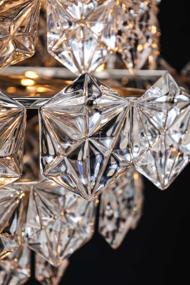 Showstopping Multi-Layer Glass Chandelier - Image 4