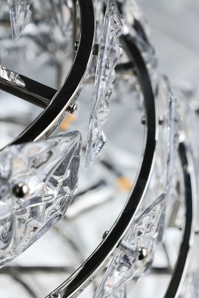 Showstopping Multi-Layer Glass Chandelier - Image 6