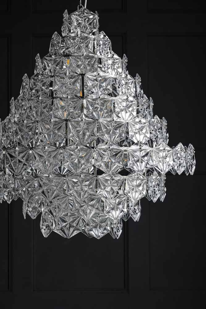 Showstopping Multi-Layer Glass Chandelier - Image 8