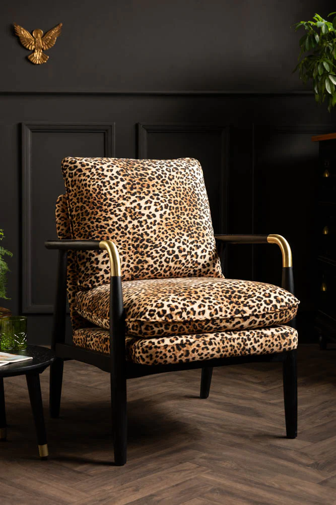 Signature Leopard Print Accent Chair