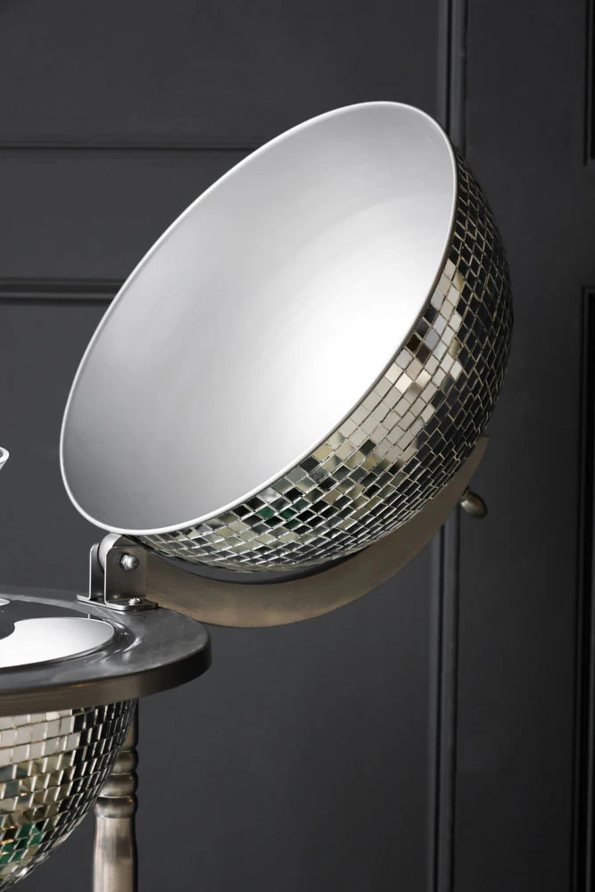Silver Disco Ball Drinks Trolley Cart - Image 2