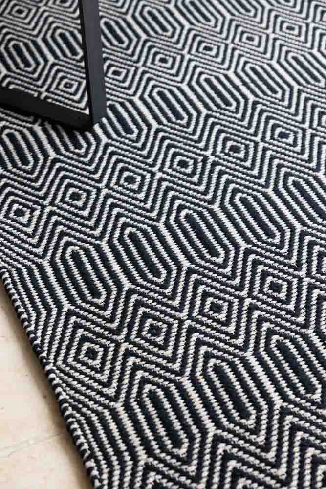 Sloan Monochrome Geometric Rug - 4 Sizes Available - Image 2