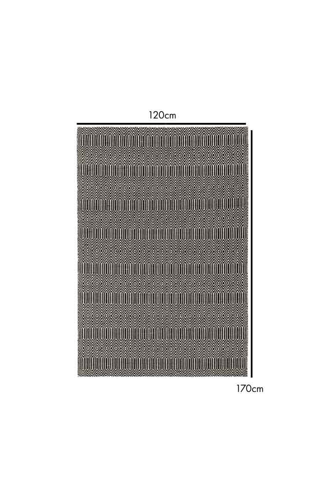 Sloan Monochrome Geometric Rug - 4 Sizes Available - Image 7