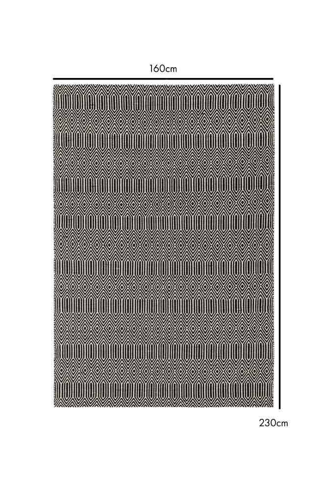 Sloan Monochrome Geometric Rug - 4 Sizes Available - Image 8