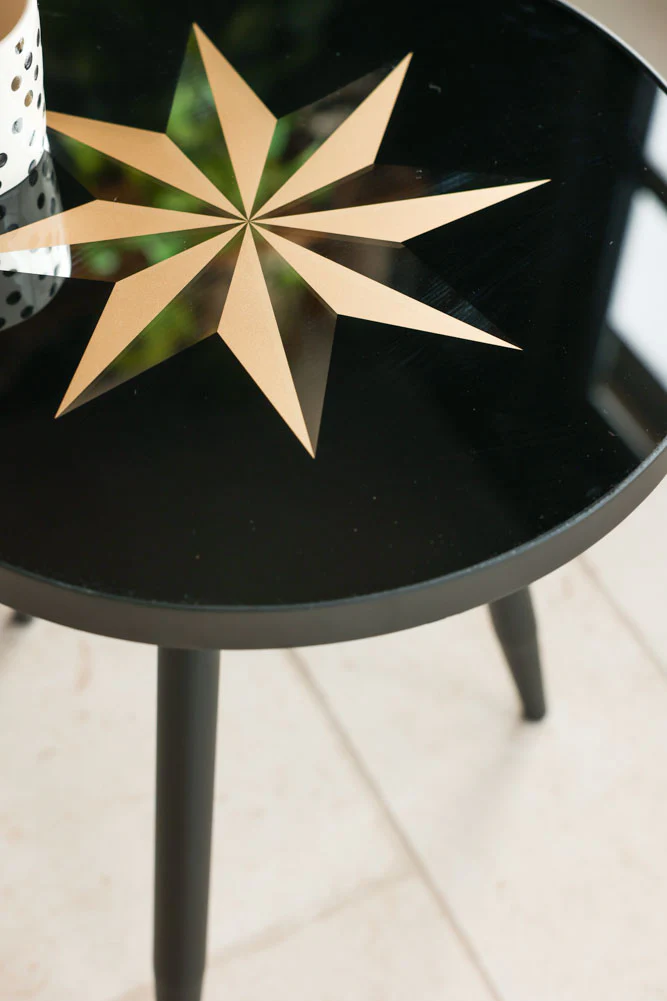 Small Black Star Side Table - Image 11