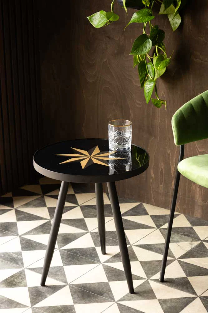 Small Black Star Side Table - Image 2