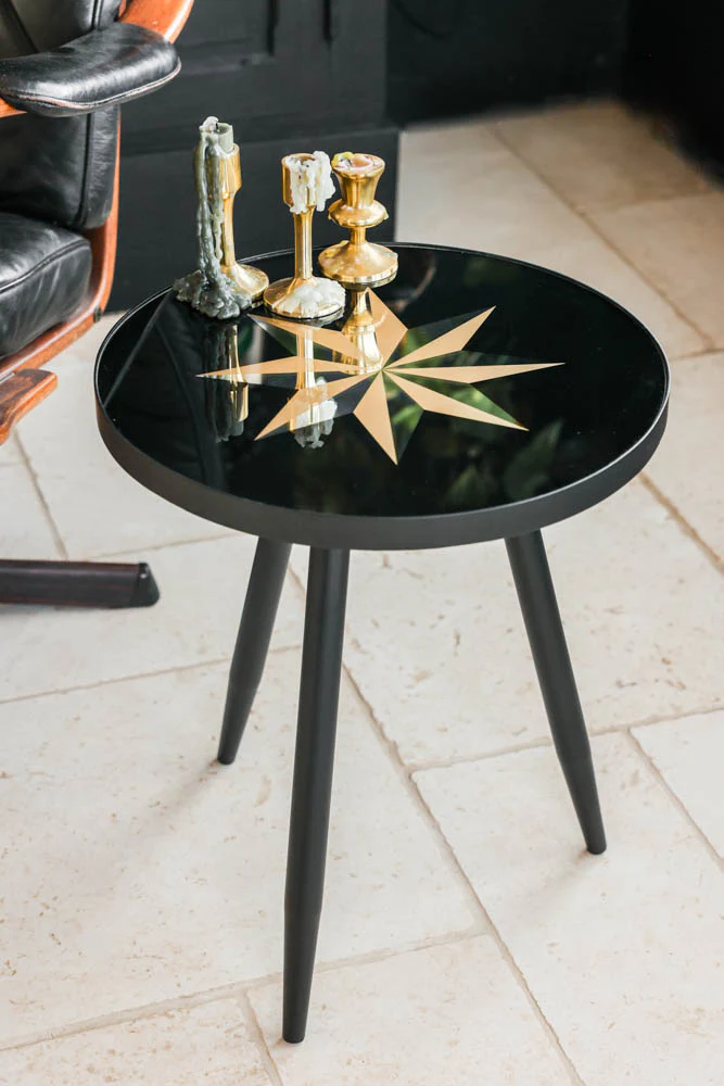 Small Black Star Side Table - Image 3