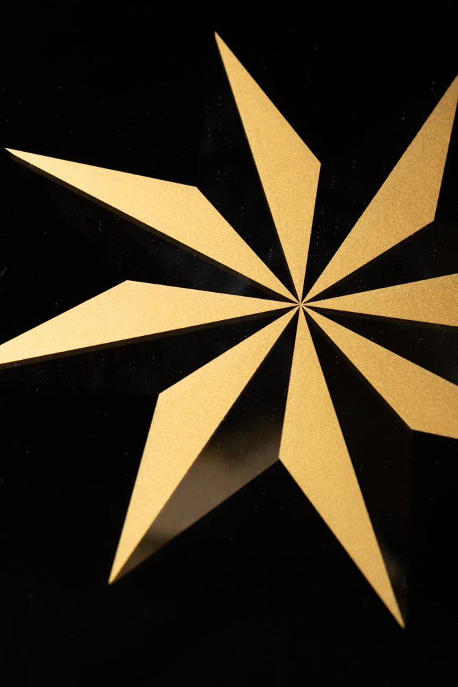 Small Black Star Side Table - Image 8