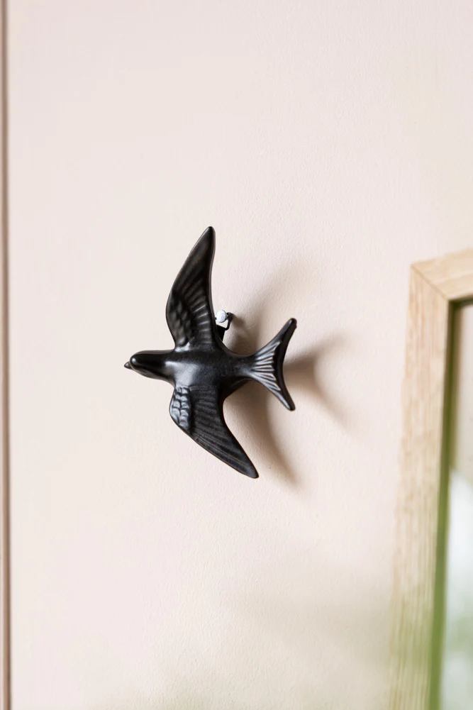 Small Black Swallow Wall Decoration - Image 3